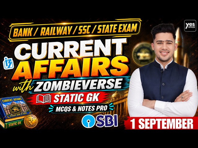 🔴1 September 2026 | Daily Current Affairs | For Bank, Insurance & SSC Exams