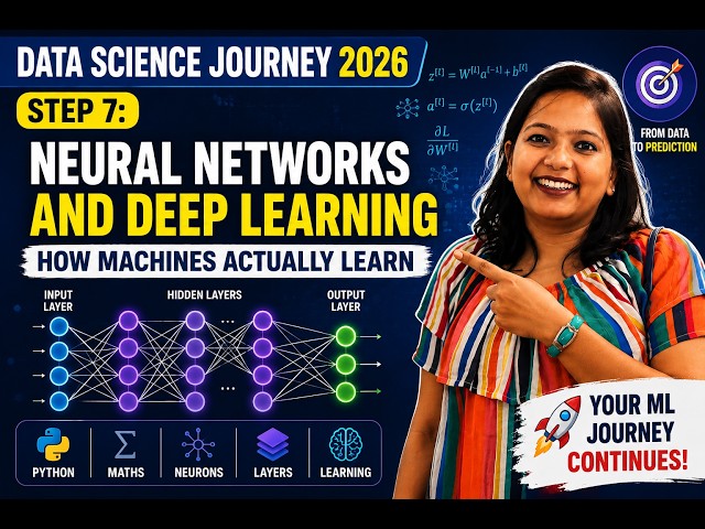 Neural Networks Explained: Build Model from Scratch | Data Science Journey 2026: Step 7