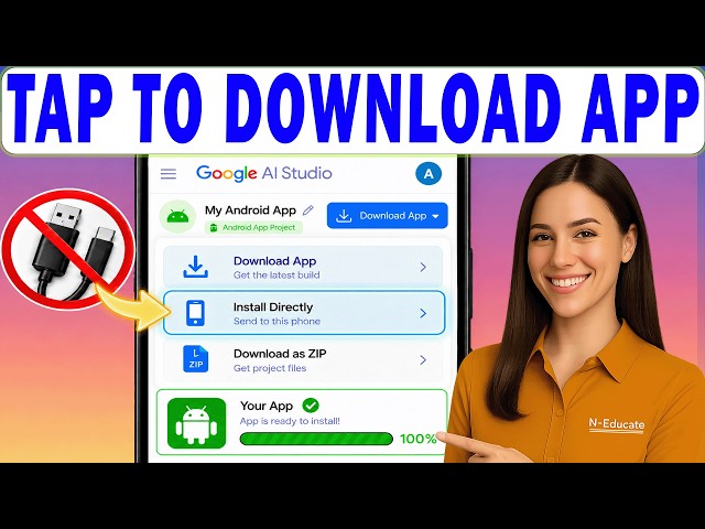 How to Install Google AI Studio Android App on Phone (Without USB Cable)