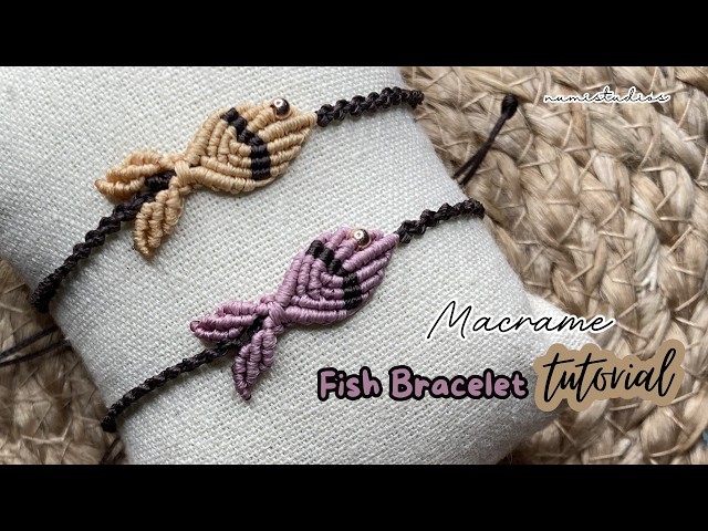 How to Make a Macrame Fish Bracelet – Easy DIY Micromacrame Tutorial