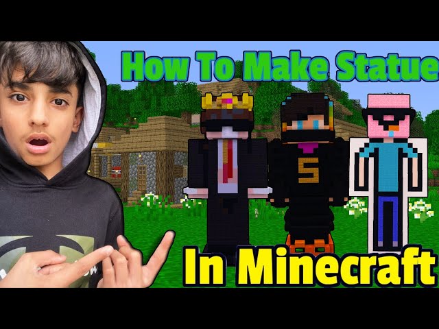 How To Build Your Own Statue in Your Minecraft #smartbhai #minecraft