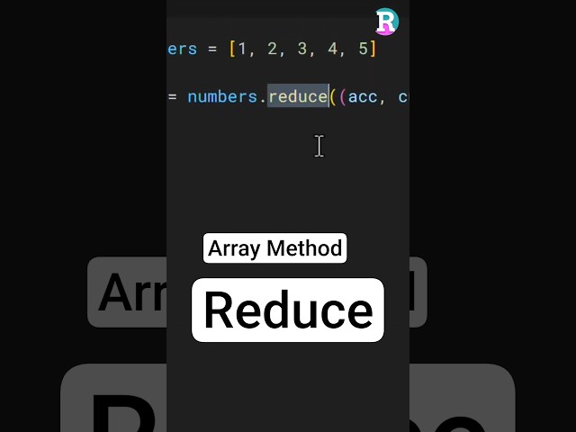 JavaScript Reduce Method Explained: Sum Array with For Loop vs. Reduce