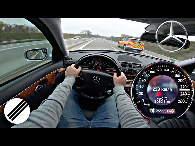 Mercedes-Benz E-Class E280 CDI W211 TOP SPEED DRIVE ON GERMAN AUTOBAHN 🏎