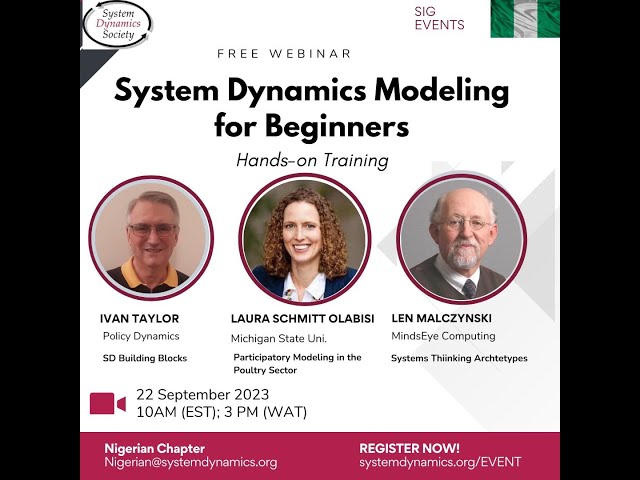 System Dynamics for Beginners   Hands on Training