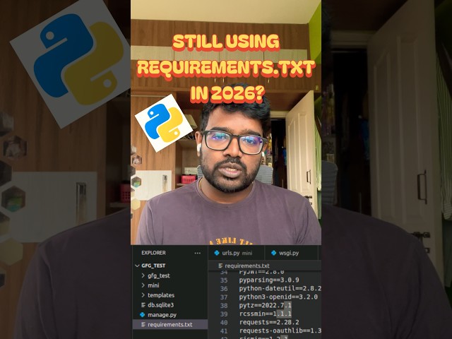 Still Using requirements.txt in 2026? Just Use UV #programming #coding #python