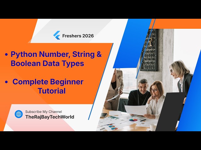 Python Number, String & Boolean Data Types | Complete Beginner Tutorial