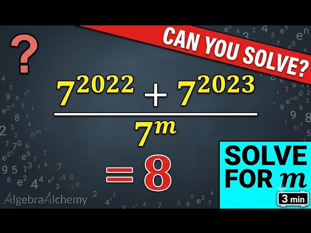How to Solve Exponential Equations with Big Powers | Step-by-Step