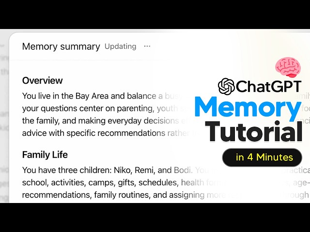 How To Use ChatGPT Memory (Updated Memory Guide)