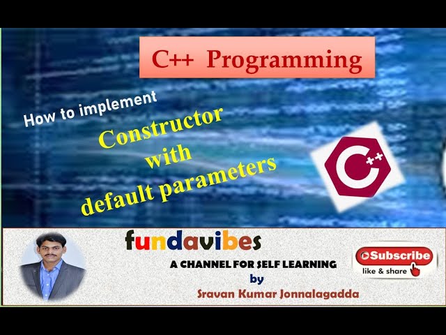 Constructor with default parameters in C++