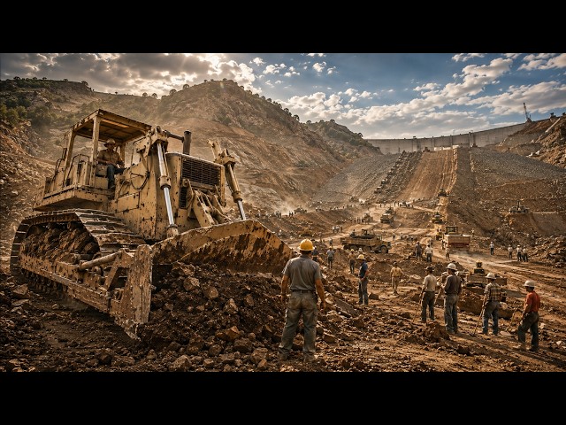 How They Moved 60 MILLION m³ of Earth and Rock to Build a 770-Foot Dam in the 1960s