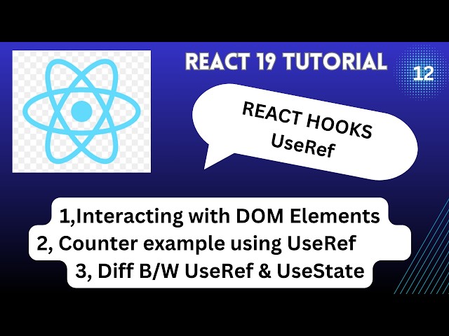React useRef Tutorial for Beginners | DOM Access + Counter Example