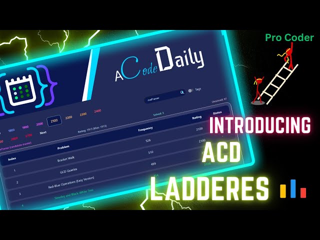 ACDLadders | A Code Daily Ladders | Free tool for maximum CP growth