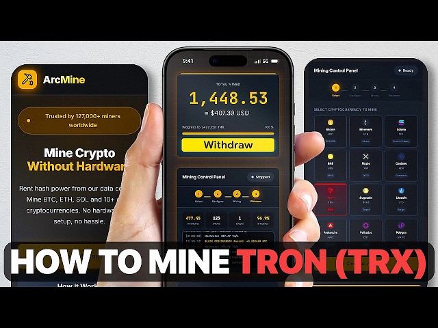 How to Mine Tron (TRX) on Phone: Hashrate & Infrastructure Fees