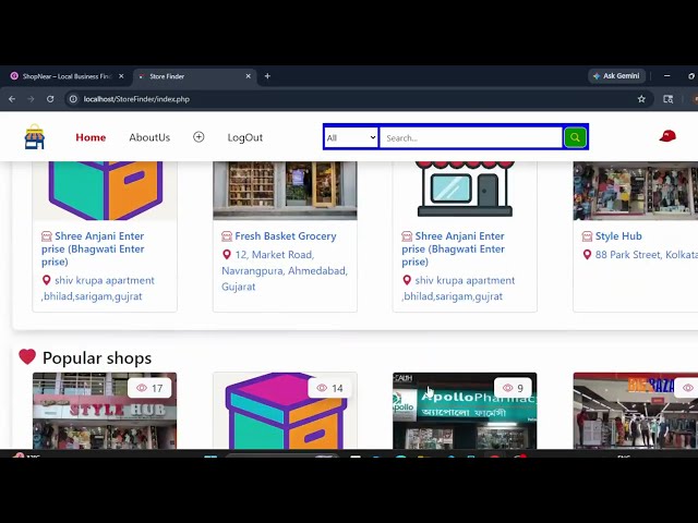 🚀 Store Finder Website Project for Sale | PHP MySQL Source Code