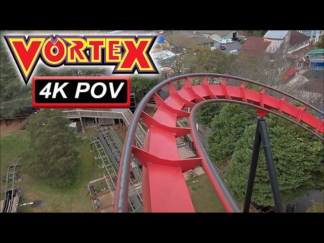 Vortex (4K Front Seat POV)- Carowinds, Charlotte, NC