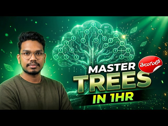 DSA Trees in 1 Hour | Complete Tree Data Structure Masterclass for Beginners | PythonLife