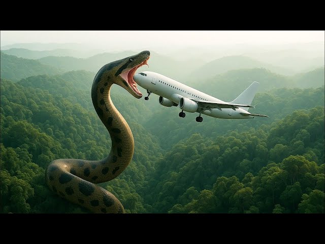 Giant Anaconda Attacks Passenger Airplane