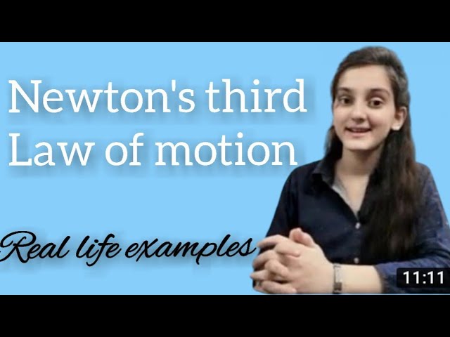 Newton's Third law of motion | Real life examples | physics |LearnOpedia |
