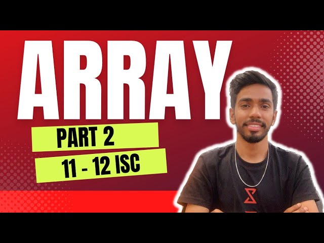Array in java class 12  java class 11 | program in Java