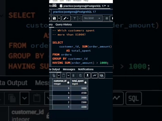 HAVING in SQL – Real Life Examples | #dataanalytics #sqlforbeginners #databaseconcepts #sqltips