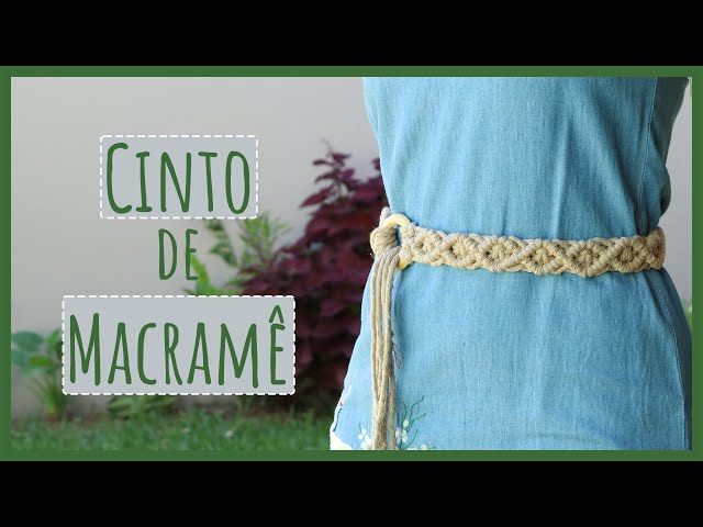 👖 Macramé Belt – 🧶 Do It Yourself with Step by Step!