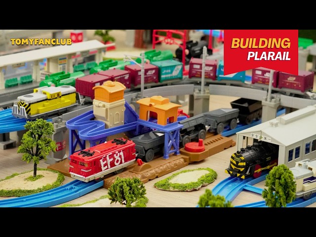 Plarail Quarry Loader in Action | Elevated Train Station Layout