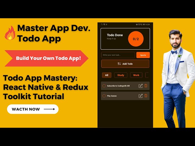 🔥 Mastering React Native | Redux Toolkit Todo App: Mastering CRUD Op. with Category Filtering -🔥Urdu
