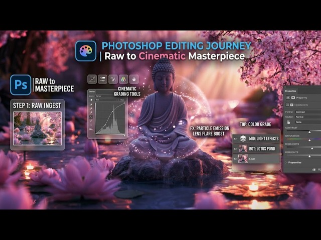🎨 Photoshop Editing Journey | From Raw Image to Cinematic Masterpiece in PS