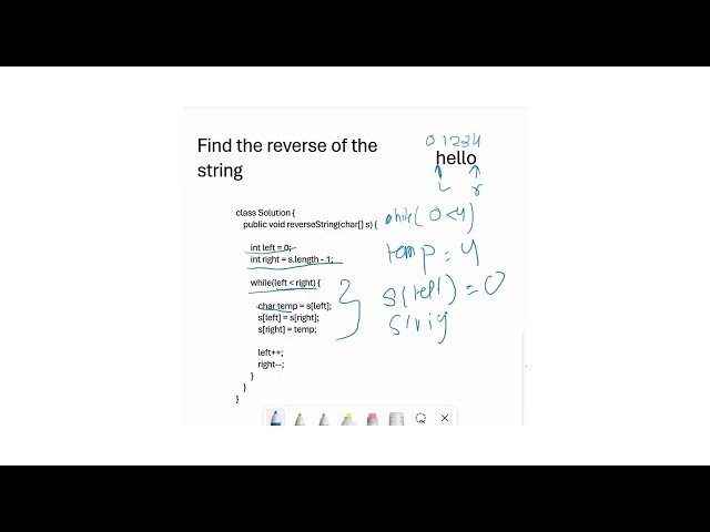 Reverse String in Java Using Two Pointers 🔥 | LeetCode 344 #codinginterview