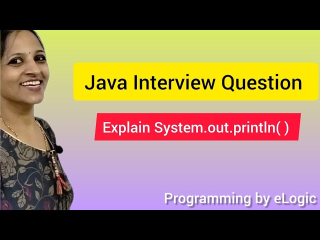 System.out.println in Java