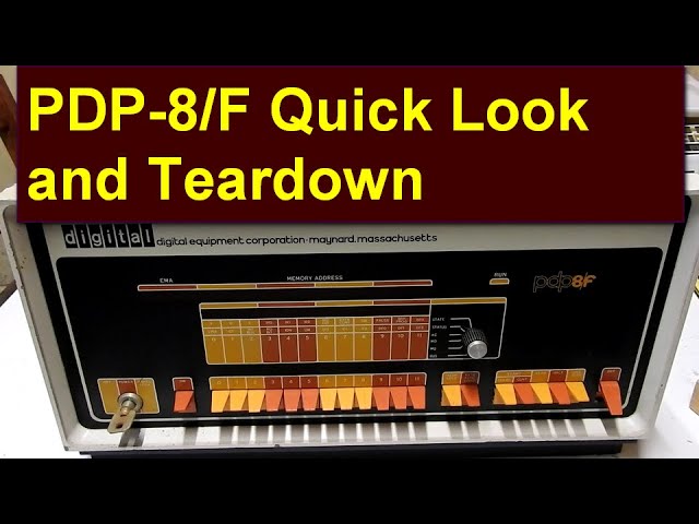PDP-8/F Quick look and Teardown