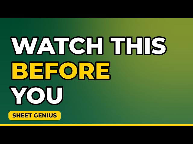 Watch This Before You Try formulas