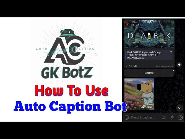 How To Use Auto Caption Bot | Hindi Tutorial | #Telegram #Bots @GKBotz