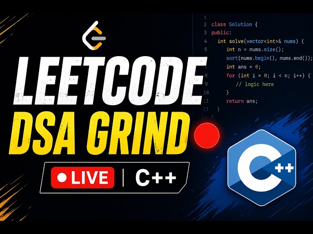 Day 1 : Grinding LeetCode Until I Get Better at DSA | LIVE