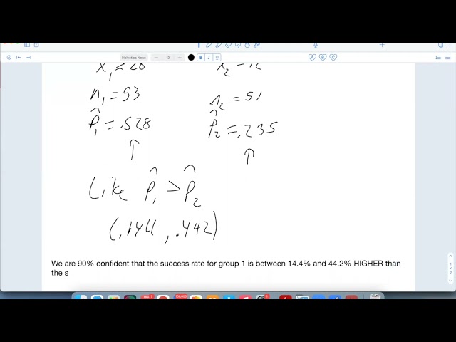 STA2023 More on Comparing Proportions and Homework Help