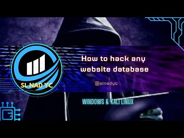 How to hack database of any website | Windows | Kali Linux | Crack Database | Web Hacking | sinhala
