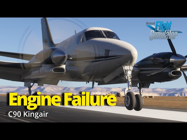Engine Failure Takeoff | C90 Kingair | MSFS2024