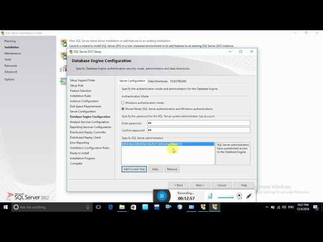 How to Install SQL SERVER 2012 In Windows 10, 7,8 64 bit and 32 bits