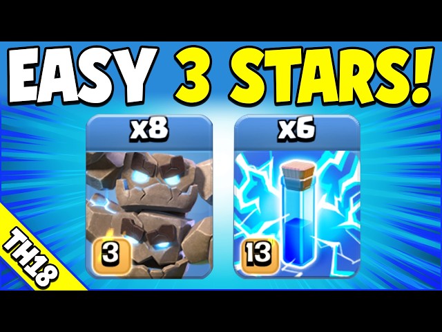 Unstoppable Meteor Golem Attack AFTER July Balance Changes! Easy TH18 Attack Strategy