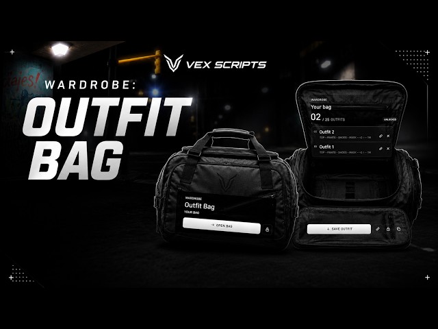 FiveM FREE Outfit Bag Script — Drop It, Open It, Change Anywhere | vex-outfitbag