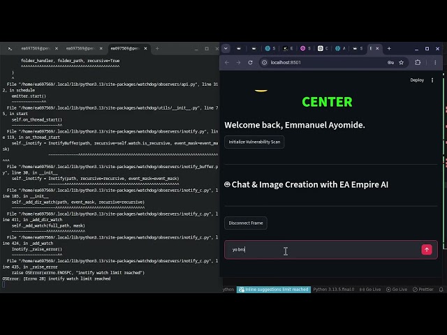 I created an AI agent using python and vscode