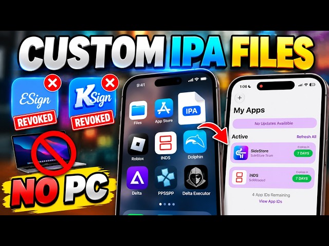 Install IPA Files on iPhone & iPad Without PC, No Revokes | Sideload Unlimited IPA Files