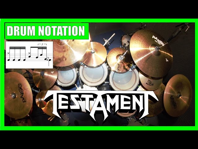 TESTAMENT - Into the pit (Drum Score)