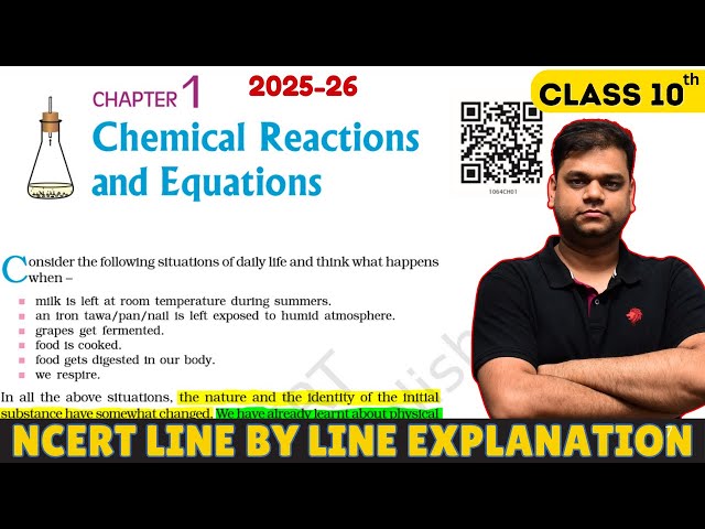 Chemical Reactions and Equations - Class 10 Science Chapter 1 | 2025-26 Session | Full Chapter