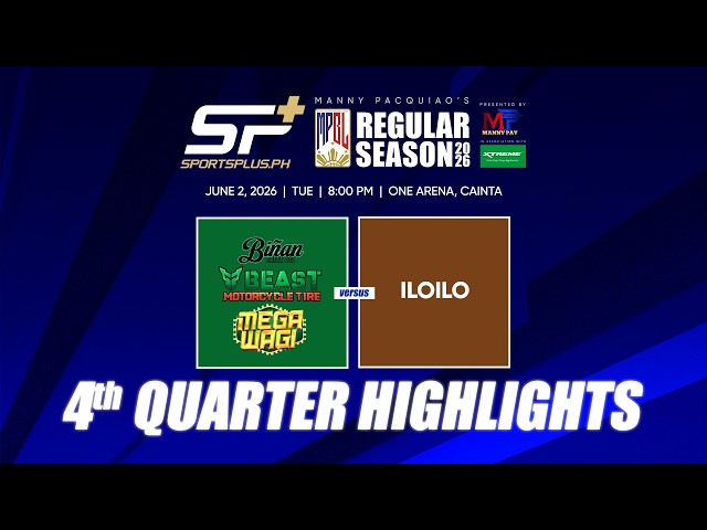 Iloilo United Royals vs. Biñan Tatak Gel Beast Motorcycle Mega Wagi - 4th Quarter Highlights