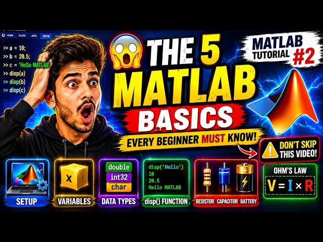 😱 The 5 MATLAB Basics Every Beginner Must Know