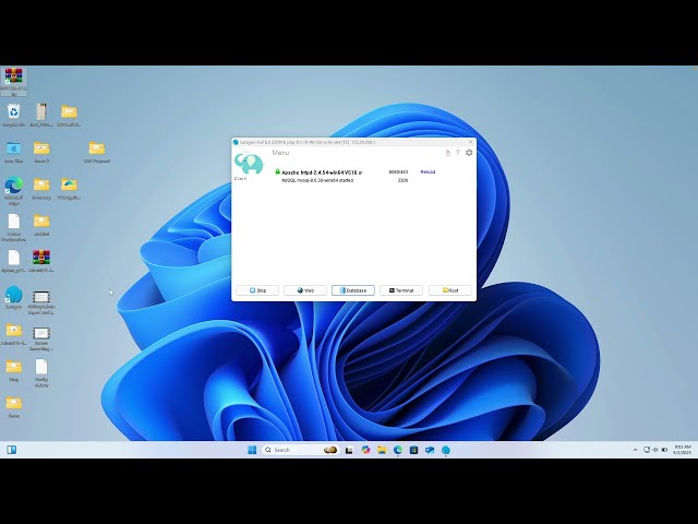 Create Project And Import Database with phpMyAdmin