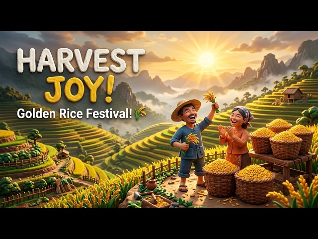 From Tiny Seed to Golden Harvest  | Rice Terraces in Claymation  #Shorts #YouTubeShorts #ViralShorts