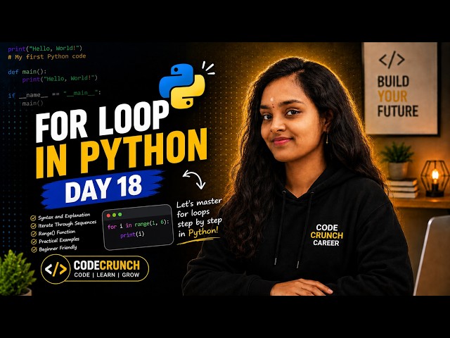 Still Confused About For Loops?🤔| Day 18 | 100 Days of Python | Python Interview Questions