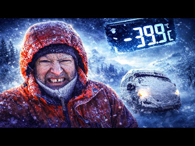 Arctic Winter Life: The COLDEST I’ve EVER Experienced! Surviving −40° & Below in Real Van Life